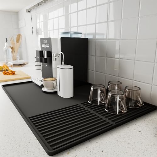 Silicone Coffee Mat with Raised Edges