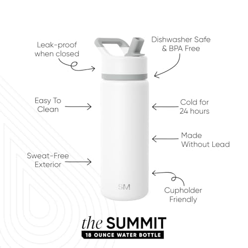 Insulated Water Bottle with Straw
