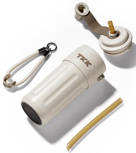 17 OZ Travel Tumbler Ceramic Lining with Straw Lid