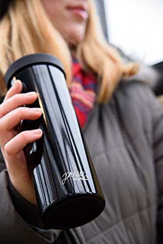 French Coffee Press Triple Wall Insulated Travel Mug 14 oz Black