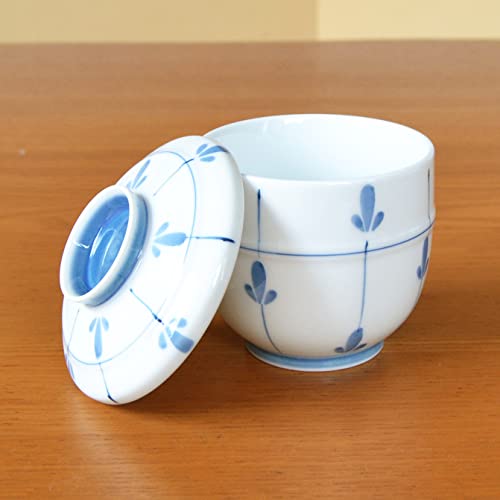 Chawanmushi Cups with Lids Set of 2 Japanese Chawan Mushi Arita Imari ware Made in Japan Mebae (2 Count)