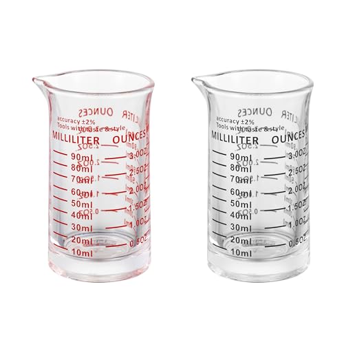 Ackers 3oz 90ml Glass Measuring Cup