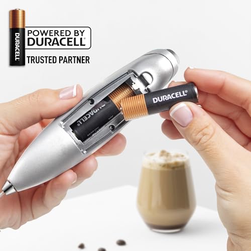Powerful Milk Frother Wand With Duracell Batteries