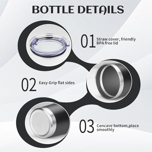 8 Pack 20oz Stainless Steel Travel Coffee Tumbler