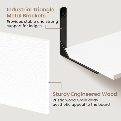 Deep Floating Shelves (2 Count)