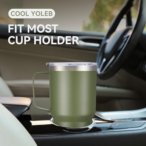 30 oz Stainless Steel Tumblers Bulk with Handle and Lid (12 Count)