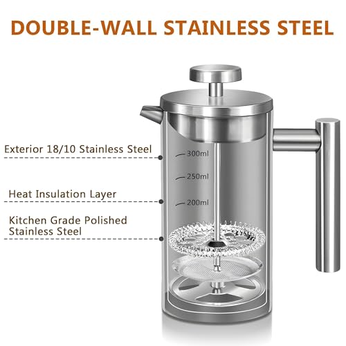Small French Press Coffee Maker 1 Cup
