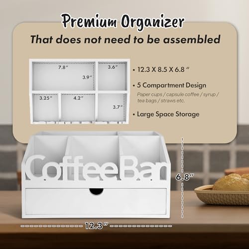 Coffee Bar Organizer Countertop