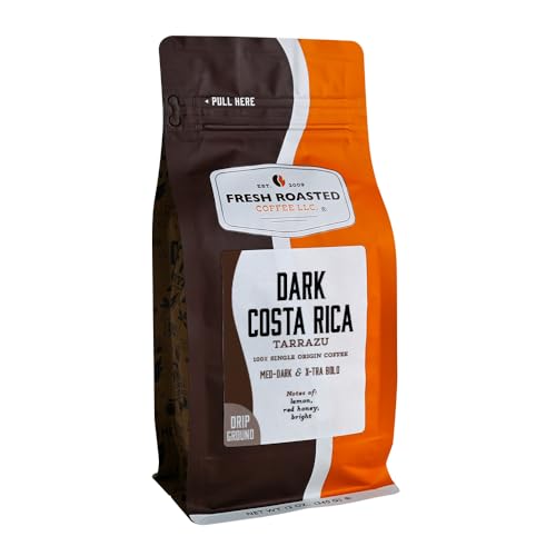 Dark Costa Rican Tarrazu Drip Ground Coffee (12 Ounce)