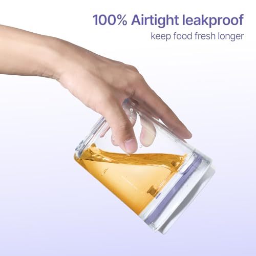 Food Airtight Containers storage with Lids 3 Pack One Button Open (47.6198 Ounce)