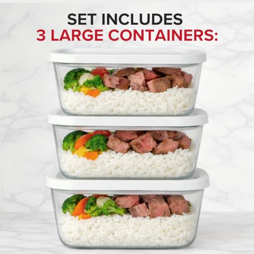 Glass Vacuum Seal Containers for Meal Prep