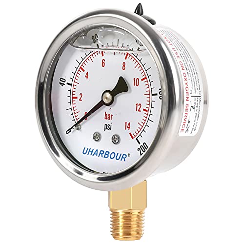 Glycerin Pressure Gauge 200psi