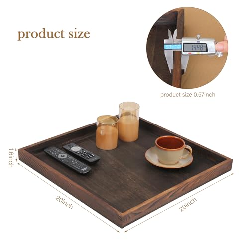 Extra Large Square Ottoman Table Tray 20"