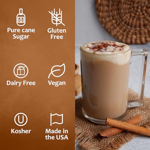 Coffee Syrup Cinnamon Dolce Flavored Syrup for Drinks (25.4 Fl Oz)