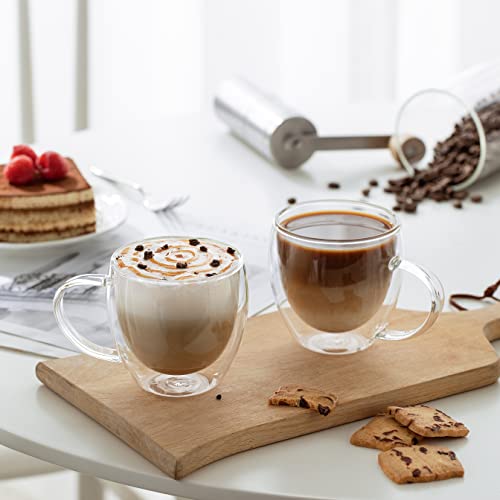 8.5oz Glass Coffee Mug (4 Count)