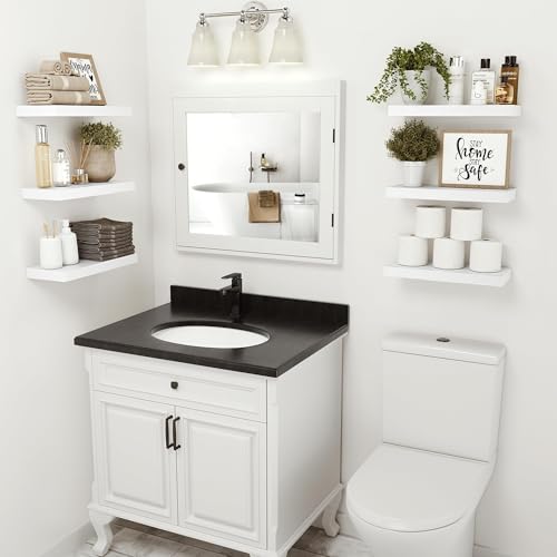 Floating Shelves for Wall Mounted 16 inch Set of 2 (2 Count)