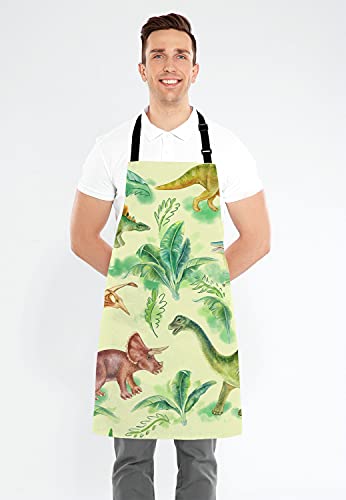 Dinosaur Kitchen Cooking BBQ Chef Apron