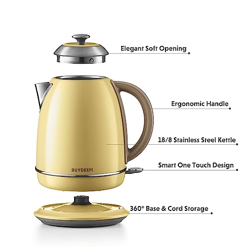 K640 Stainless Steel Electric Tea Kettle with Auto Shut