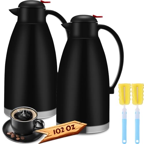 2 Pcs 102 oz Stainless Steel Thermal Coffee Carafe (2 Count)