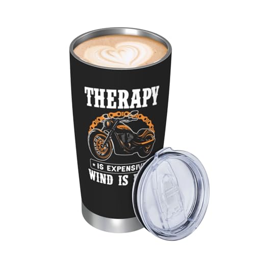 Therapy Is Expensive Wind Is Free Stainless Steel Tumbler 20 oz (20 Count)