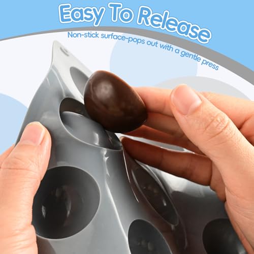 Semi Sphere Silicone Mold for Chocolate Truffles (30 Count)