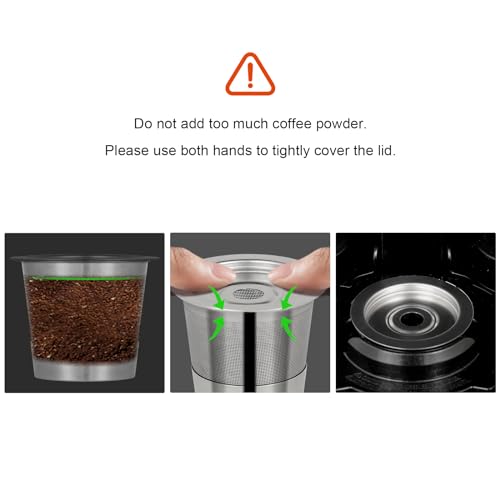 2 Pack Stainless Steel Reusable Pods for Ninja Dual Brew CFP101 and PB051 (2 Count)