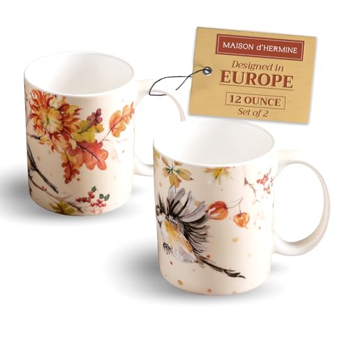 Coffee Mug with Handles Tea Cups (2 Count)
