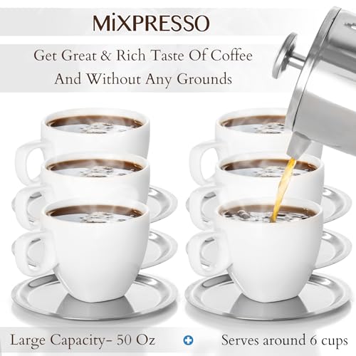 Large French Press Coffee Maker 50Oz Stainless Steel Coffee Press