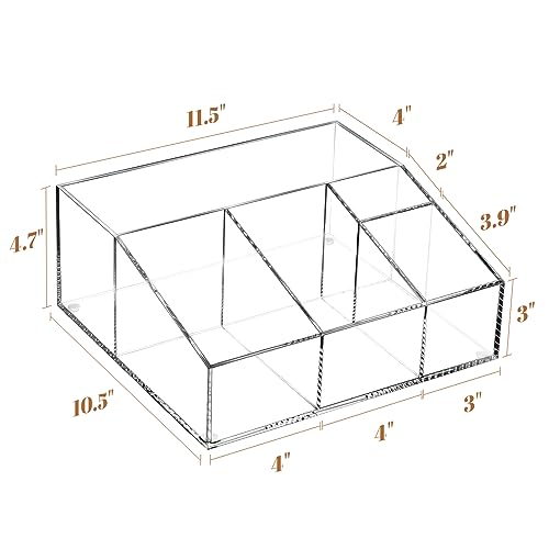 Acrylic Coffee Bar Station Organizer for Countertop