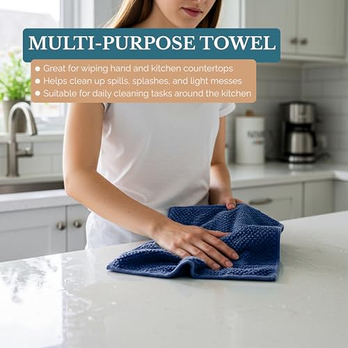 Kitchen Towel Set 8 Pc 4 Dish Cloths (8 Count)