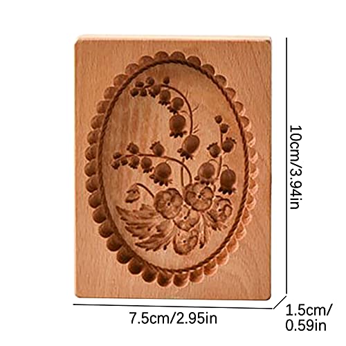 Wooden Cookie Biscuit Mold