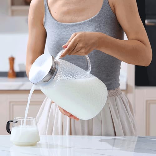 105 Oz Borosilicate Glass Pitcher with Lid