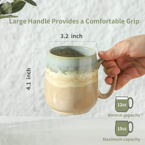 Ceramic Coffee Mugs Set of 4 (4 Count)
