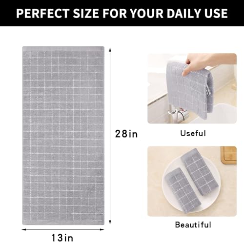 100% Cotton Terry Kitchen Towels (6 Count)