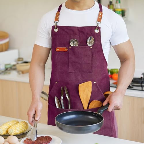 Canvas Aprons for Men Chef Apron