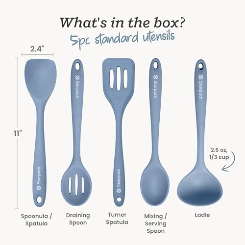 Starpack Stir and Serve Silicone Cooking Utensils Set (5 Count)