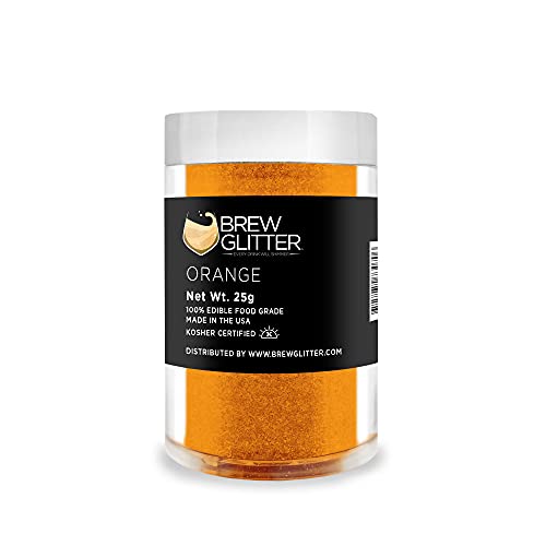 Orange BREW GLITTER Edible Glitter For Drinks