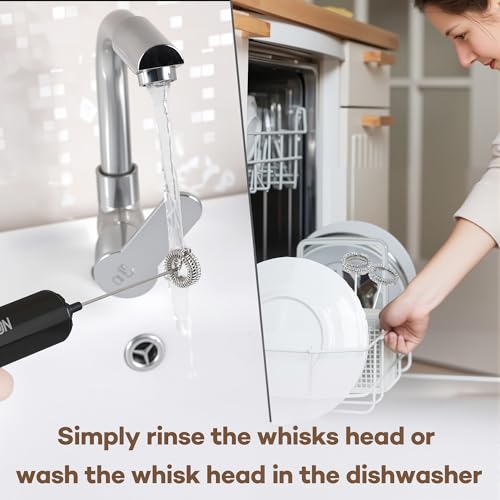 Rechargeable Milk Frother Handheld Electric Frother Wand Milk Foamer Drink Mixer for Coffee