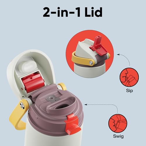 Insulated Water Bottle with Straw