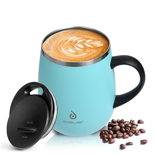 16 oz Insulated Coffee Mug with Lid and Handle