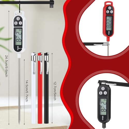 12 Pcs Meat Food Thermometer Food with Probe (12 Count)