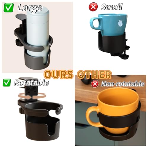No Drill Desk Cup Holder Clamp