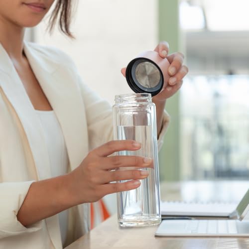 Glass Multi Tea Infuser Bottle 14oz