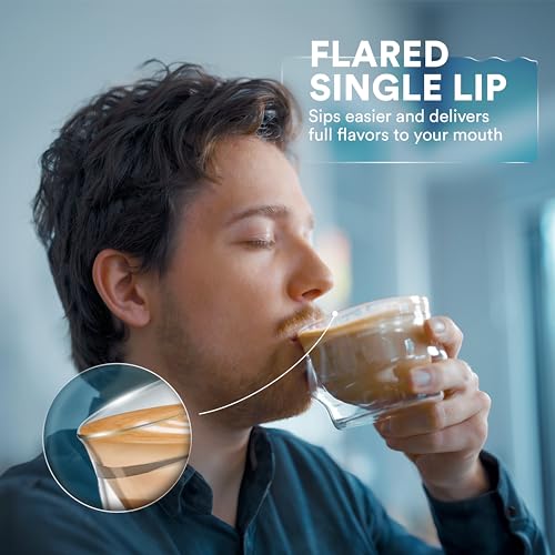 Double Wall Latte Art Cups 8.5oz (2 Count)