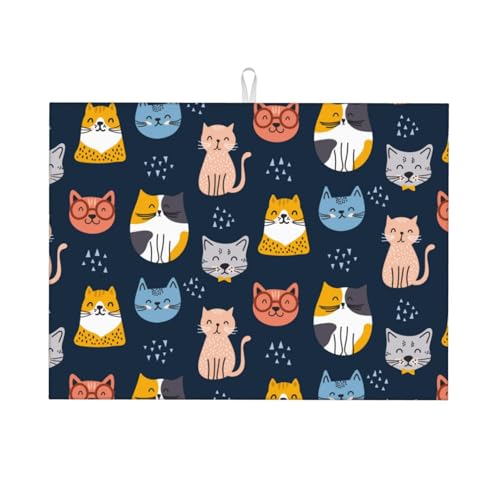 Absorbent Microfiber Dish Drying Mat