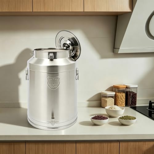 76L 20Gal 304 Stainless Steel Milk Can with Spigot