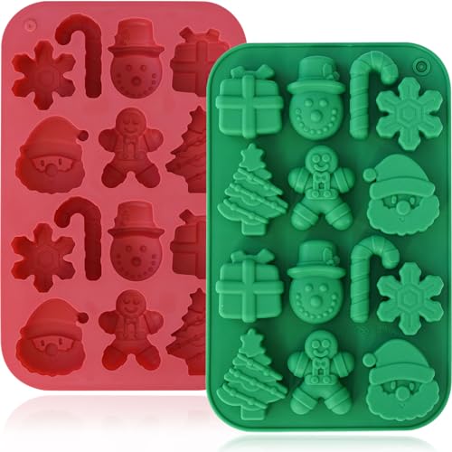 Christmas Silicone Chocolate Molds (2 Count)