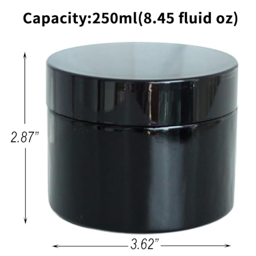 Black Glass Storage Jar 250ml