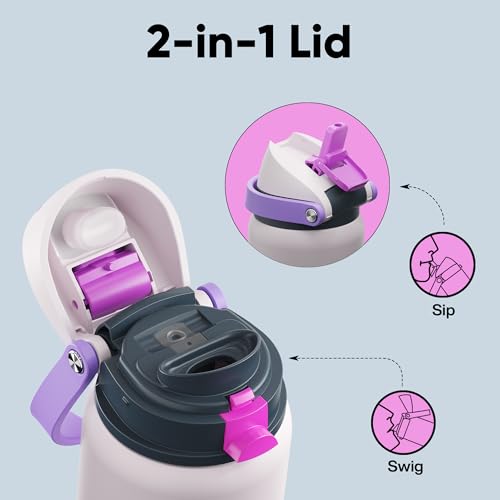 Insulated Water Bottle with Straw