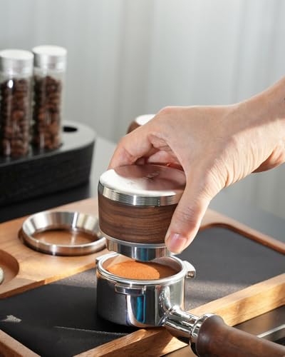 53.3mm Espresso Distribution Tool Walnut Coffee Distributor Fits Breville